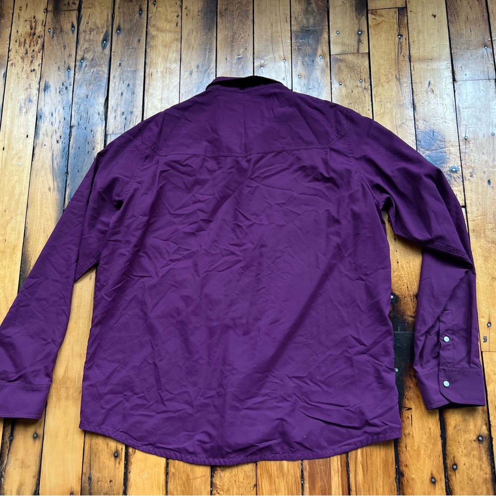 Stio Men’s 2XL/XXL Eddy Pearl Snap Long Sleeve Shirt Purple Outdoors Hiking - Picture 7 of 8